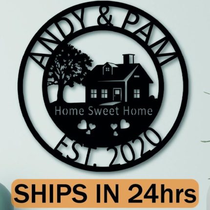 Home Sweet Home Family Metal Sign