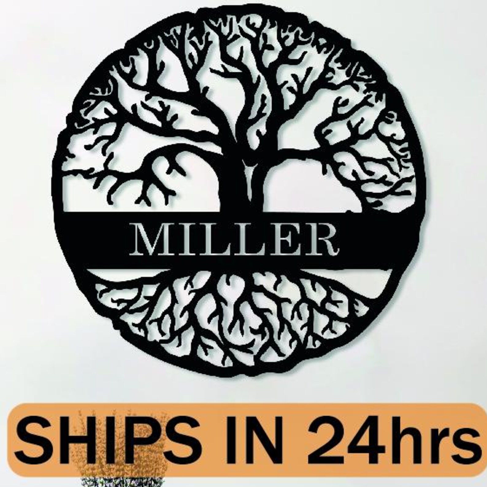 il_1588xN.7554933028_7hhb.jpg Tree of Life Family Metal Sign - Image 1